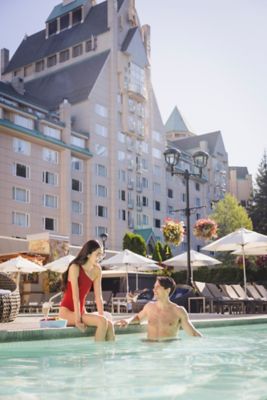 Total poolside relaxation at Fairmont Chateau Whistler