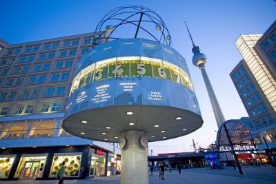 Horloge universelle Urania sur l'Alexanderplatz