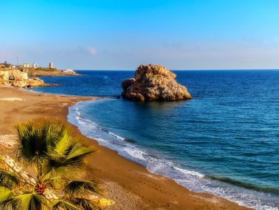 Plage du Peñón del Cuervo sur la Costa del Sol