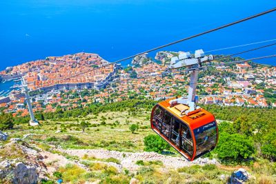 Visite du mont Srđ en téléphérique