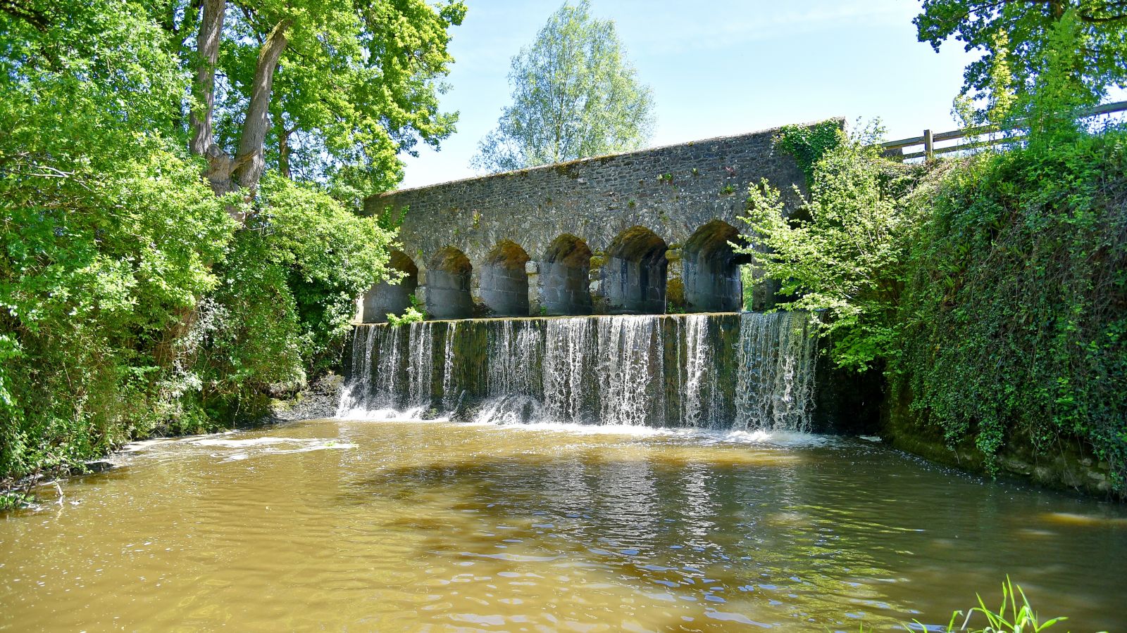 Tranquil Roman Bridge in Brittany