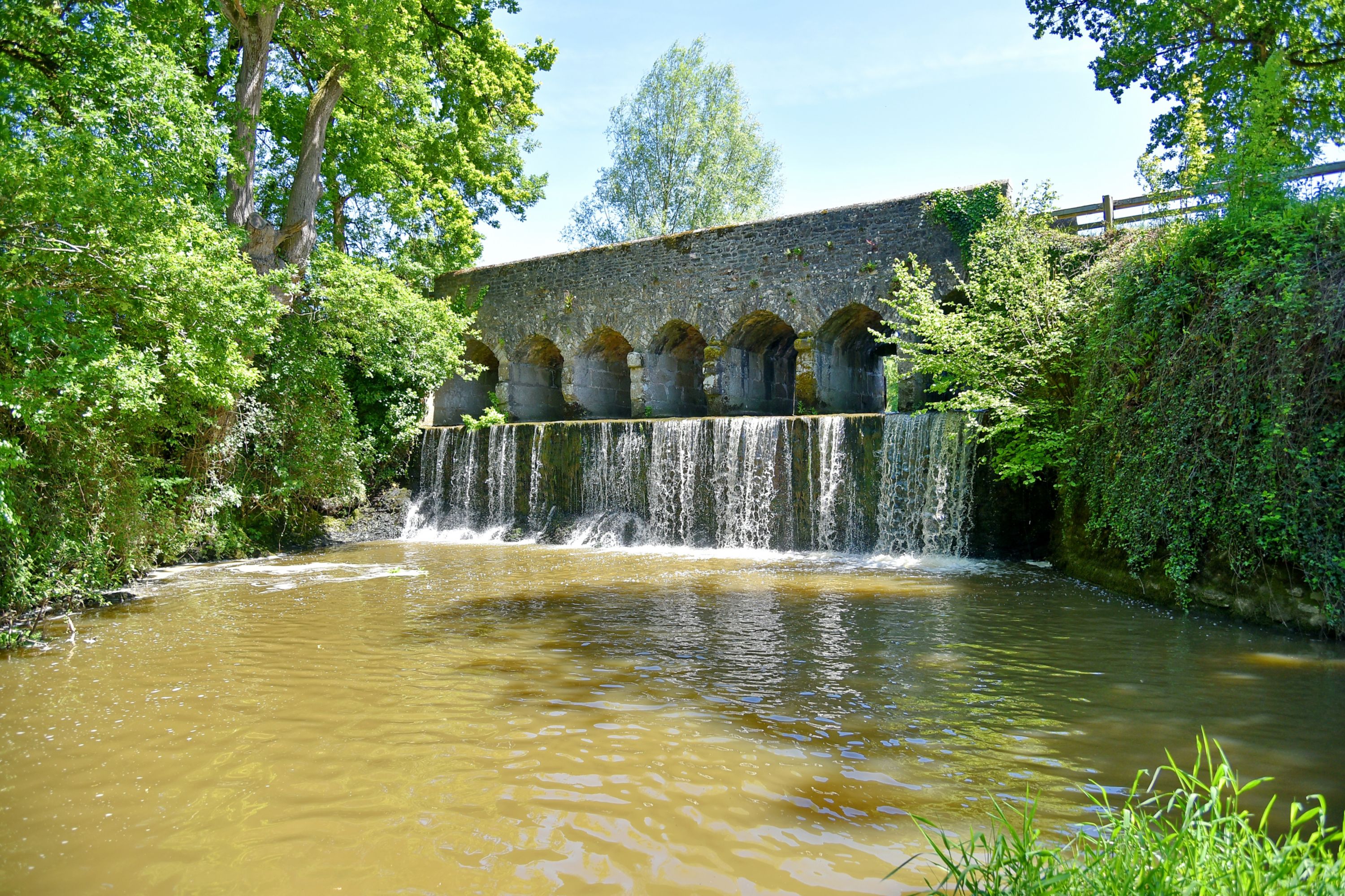 Tranquil Roman Bridge in Brittany