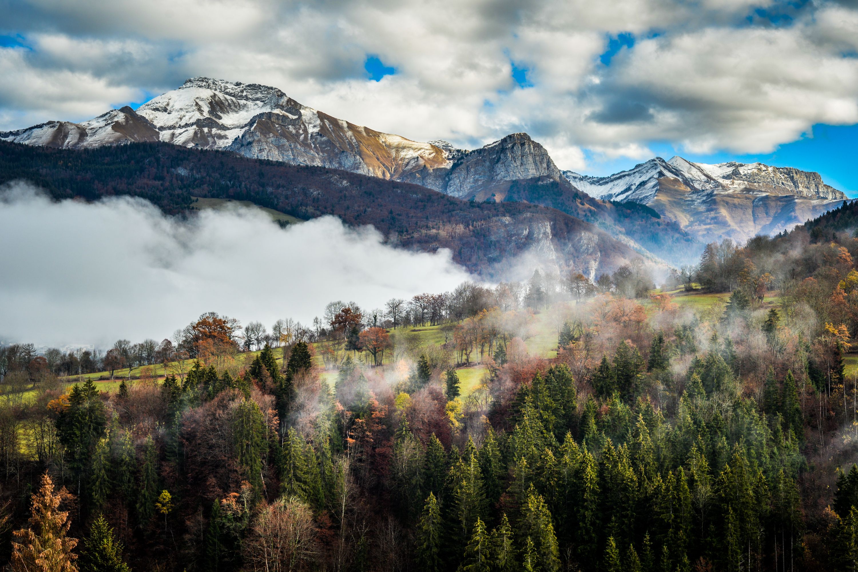 Calm in the Autumn Mountains