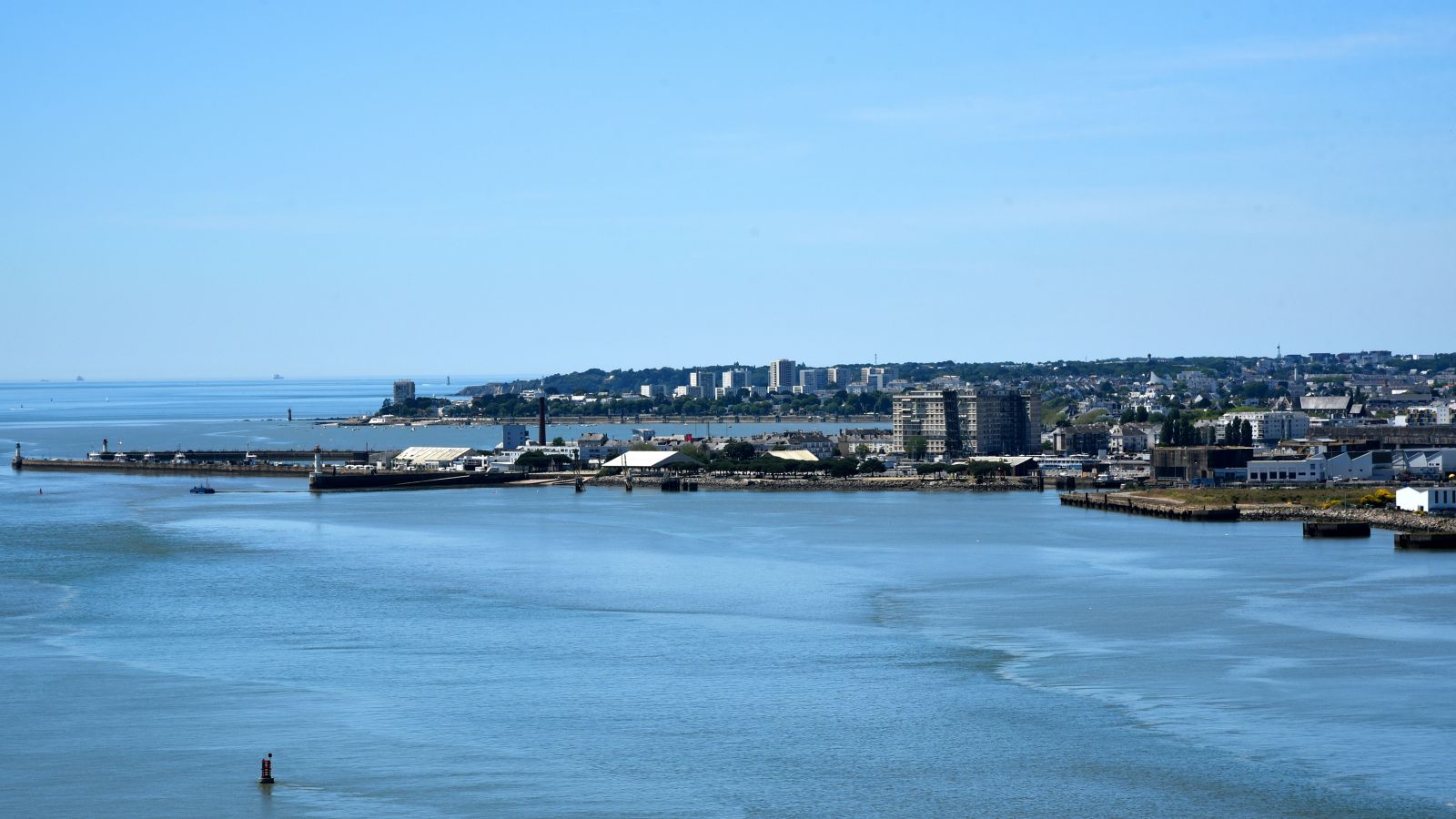 Coastal view of Saint Nazaire city