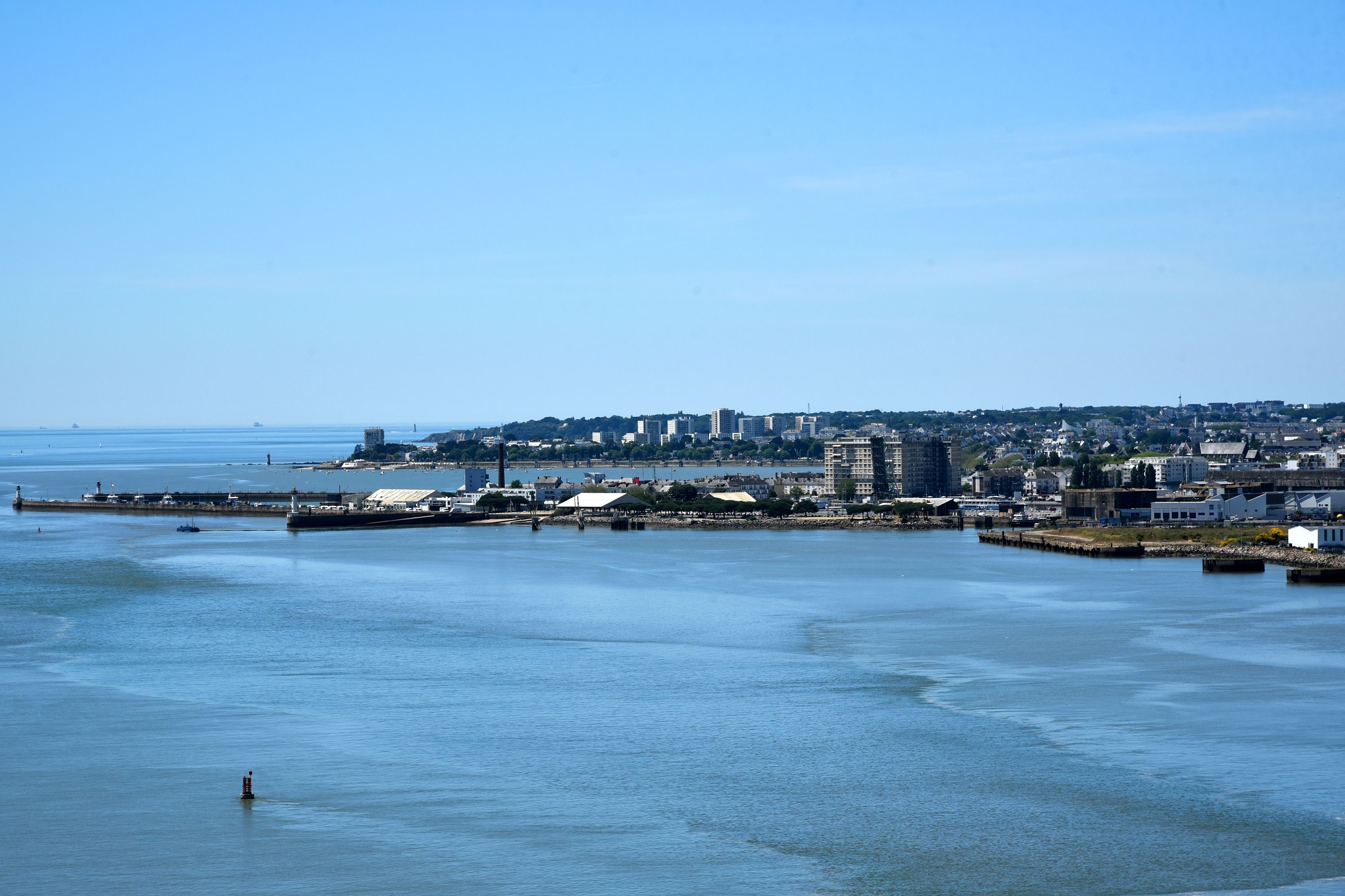 Coastal view of Saint Nazaire city