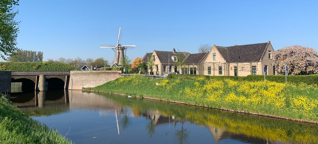 Springtime at The Firstborn Windmill in Hoofddorp