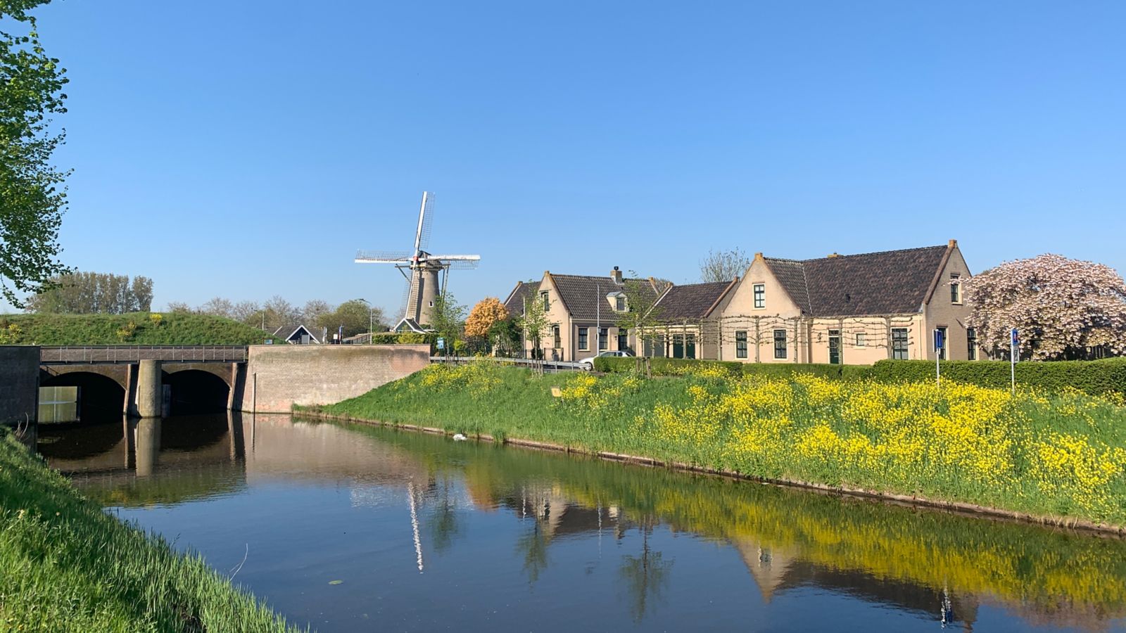 Springtime at The Firstborn Windmill in Hoofddorp