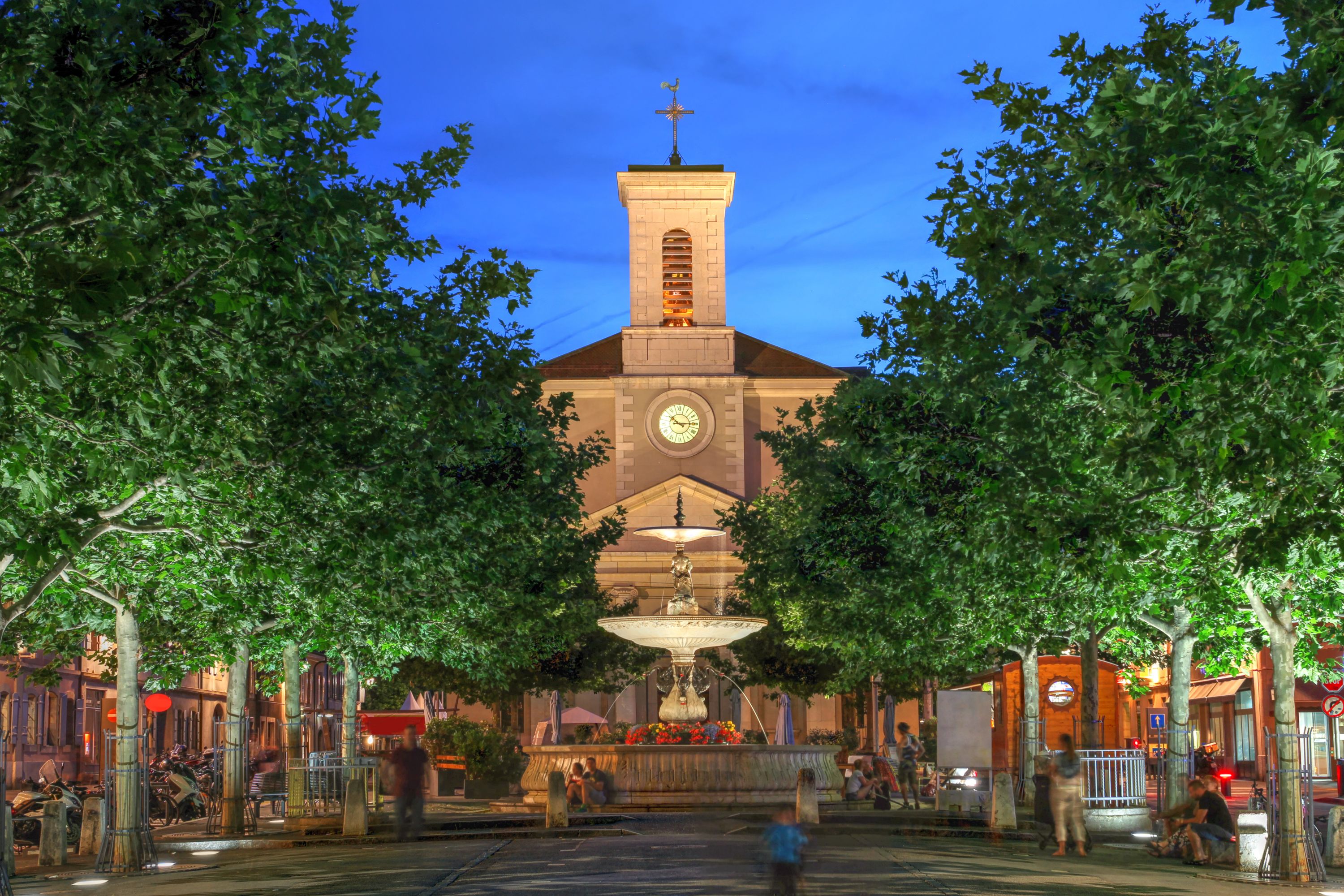Evening Charm in Carouge, Geneva, Switzerland