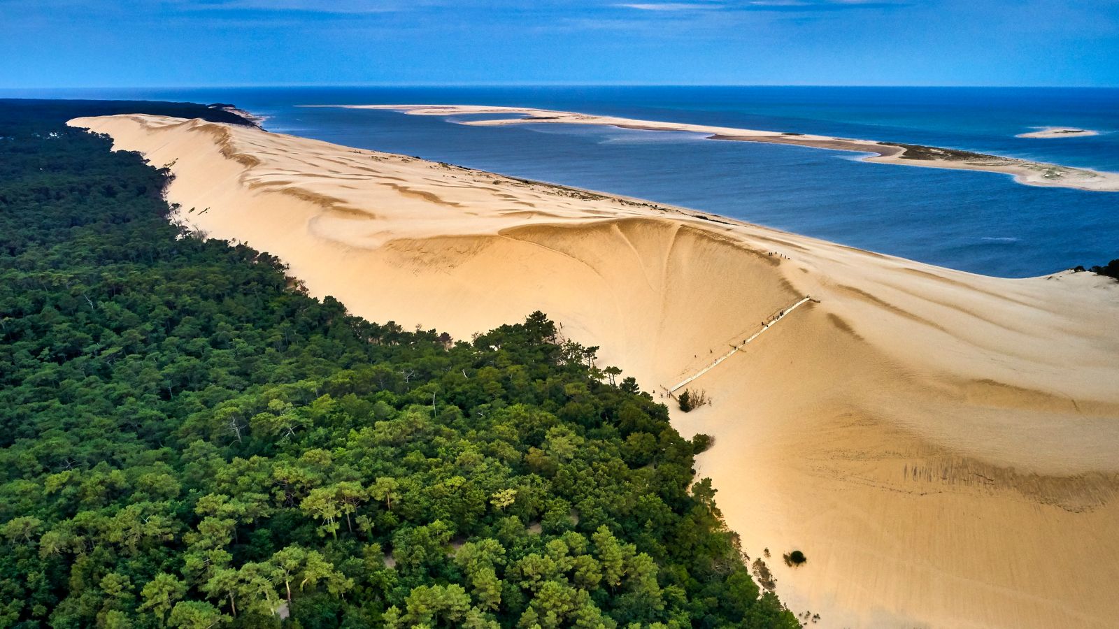 Aerial View of the Majestic Dune of Pilat, France
