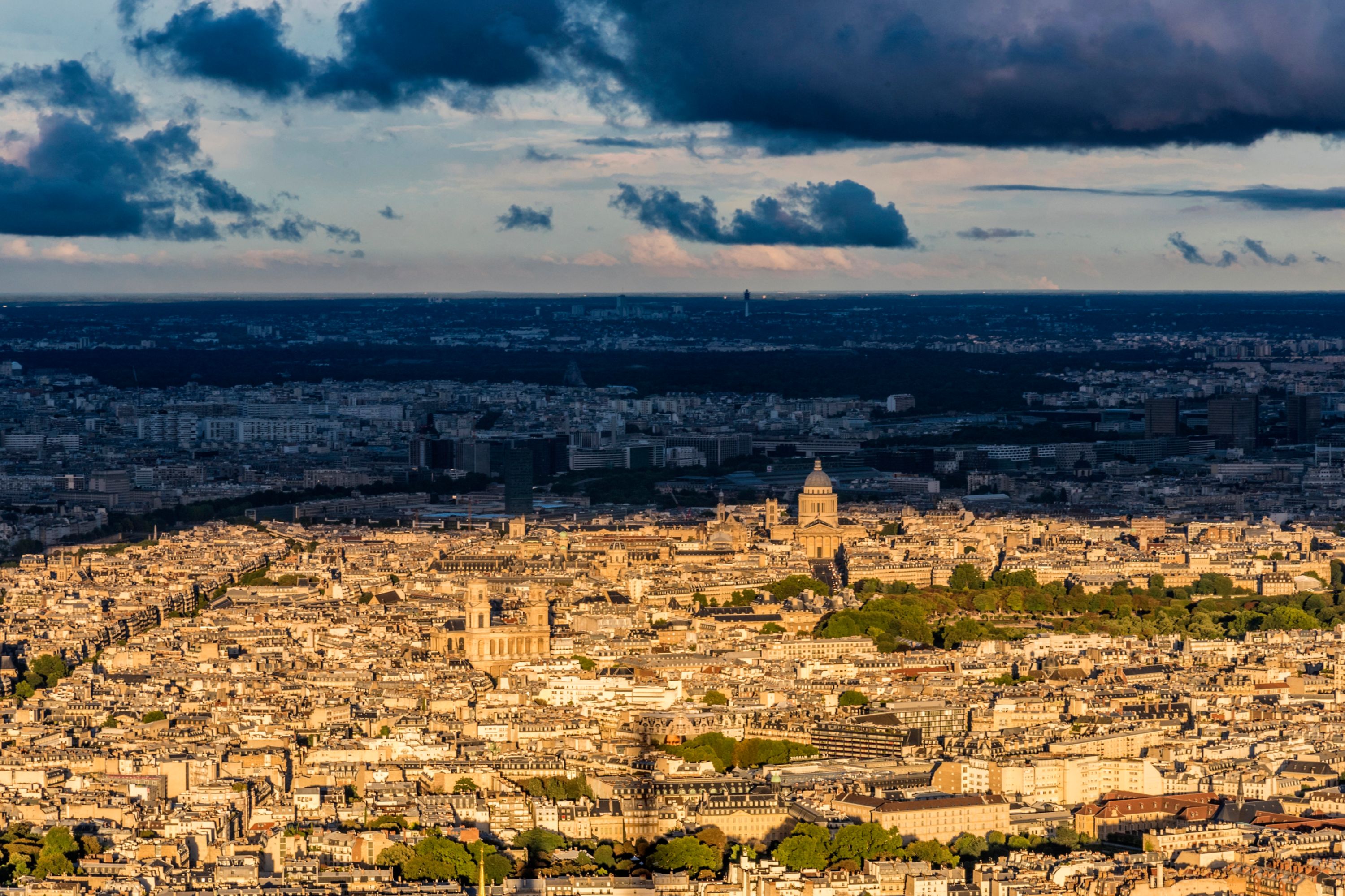 Golden Hour View of Paris from the Eiffel Tower