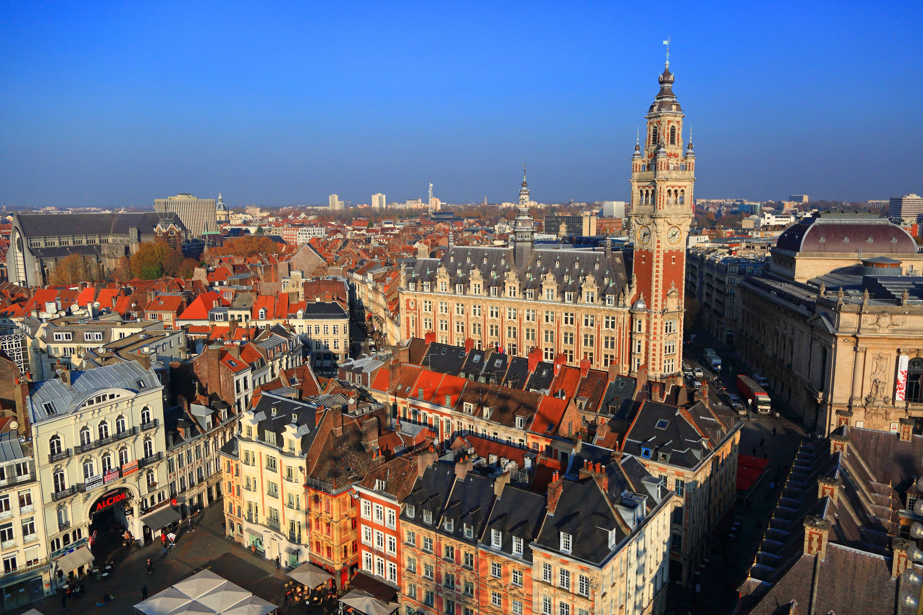 Lille: Historic Center & Chamber of Commerce Belfry