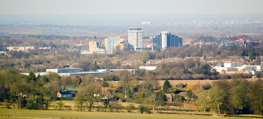 Basingstoke Skyline: View of Hampshire Town