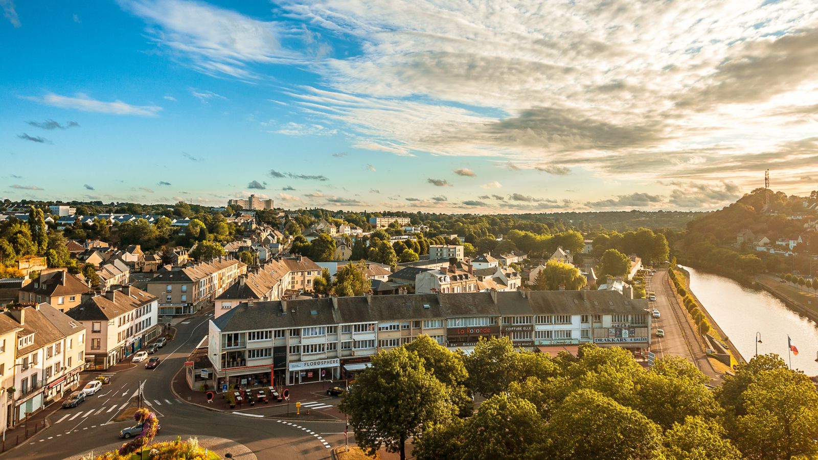 Golden Hour View of Saint-Lô