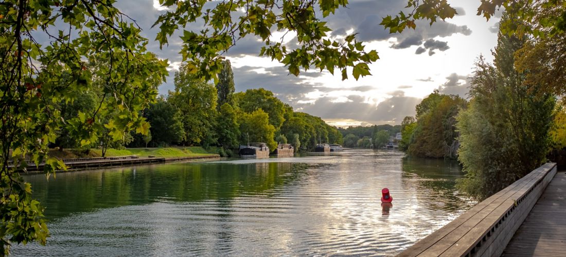 Marne's Riverbanks at Sunset, Nogent-sur-Marne