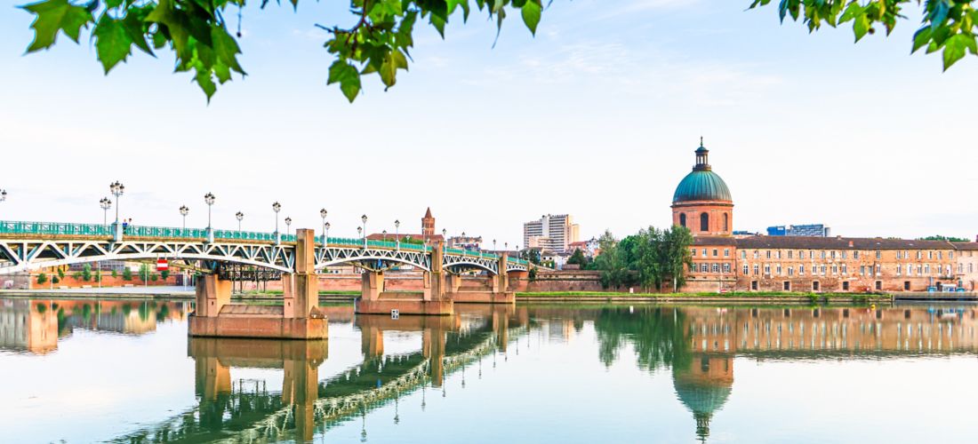 Garonne River, Dome de la Grave & Bridge, Toulouse