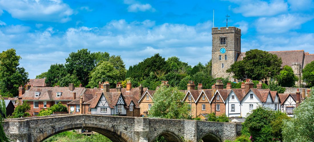 Aylesford Village and the River Medway