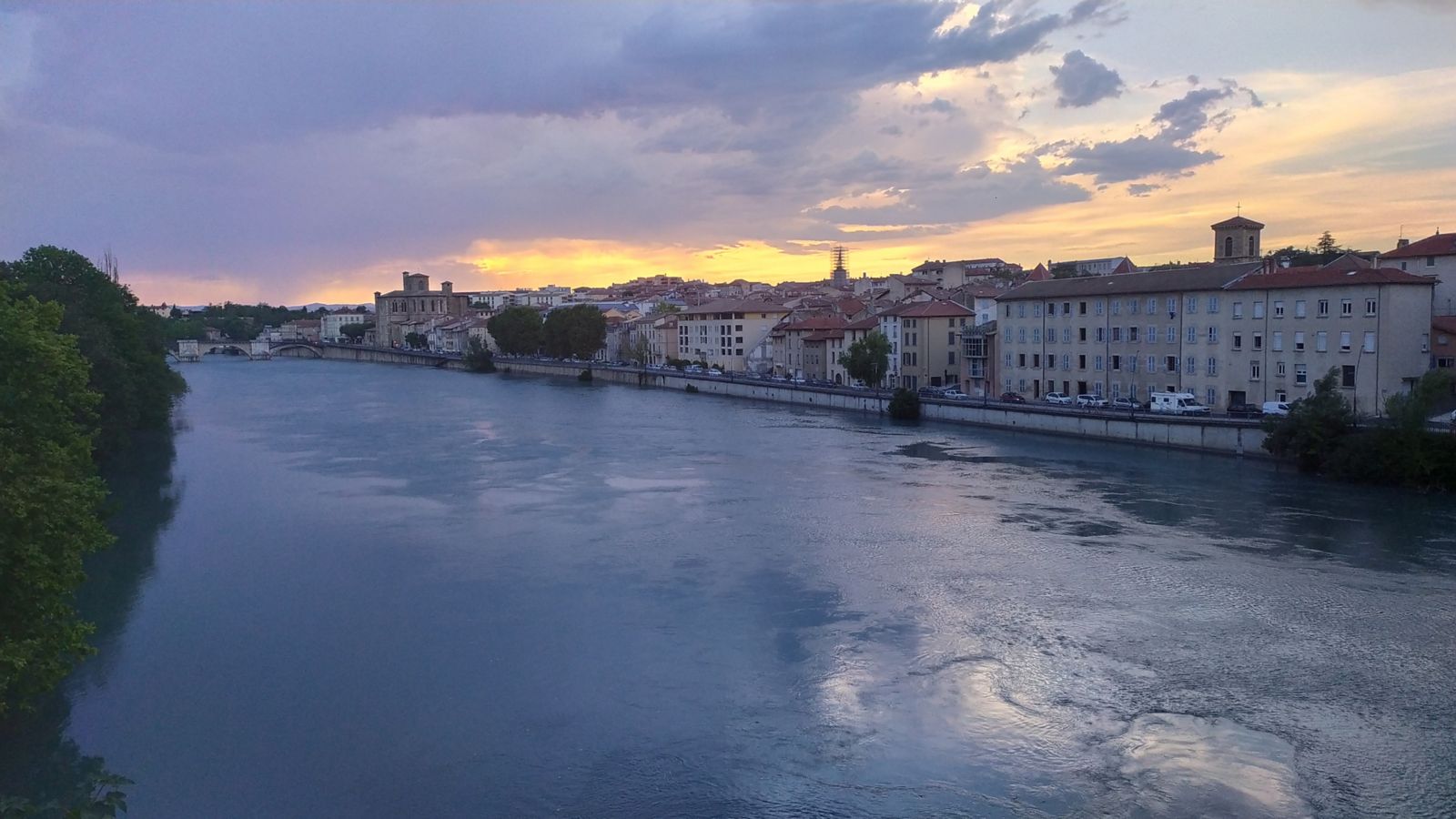 Sunset over Romans-sur-Isère, Drôme