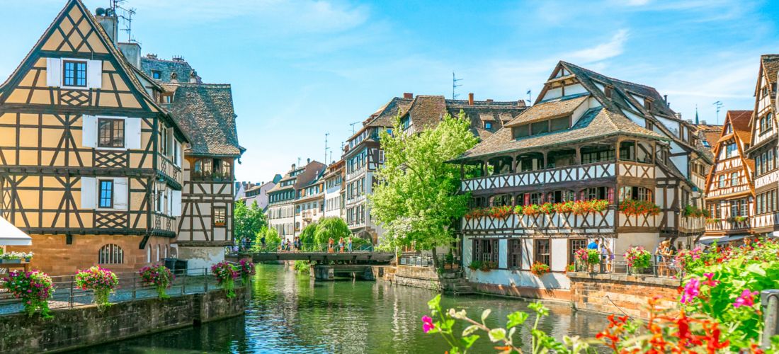 Summer Day in Strasbourg's 'La Petite France'