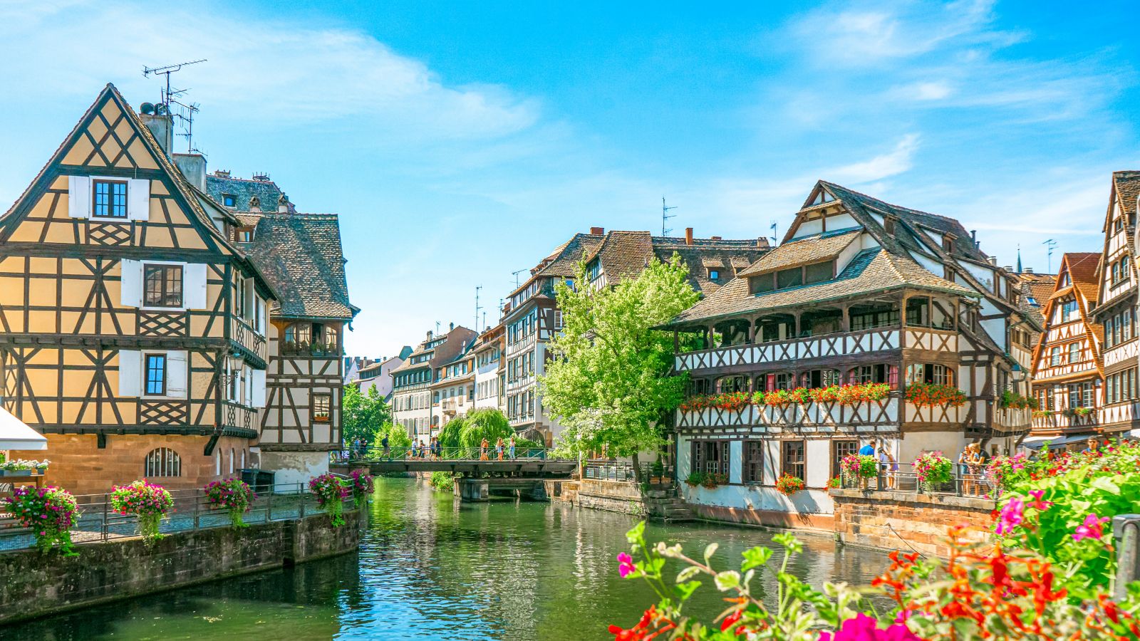 Summer Day in Strasbourg's 'La Petite France'