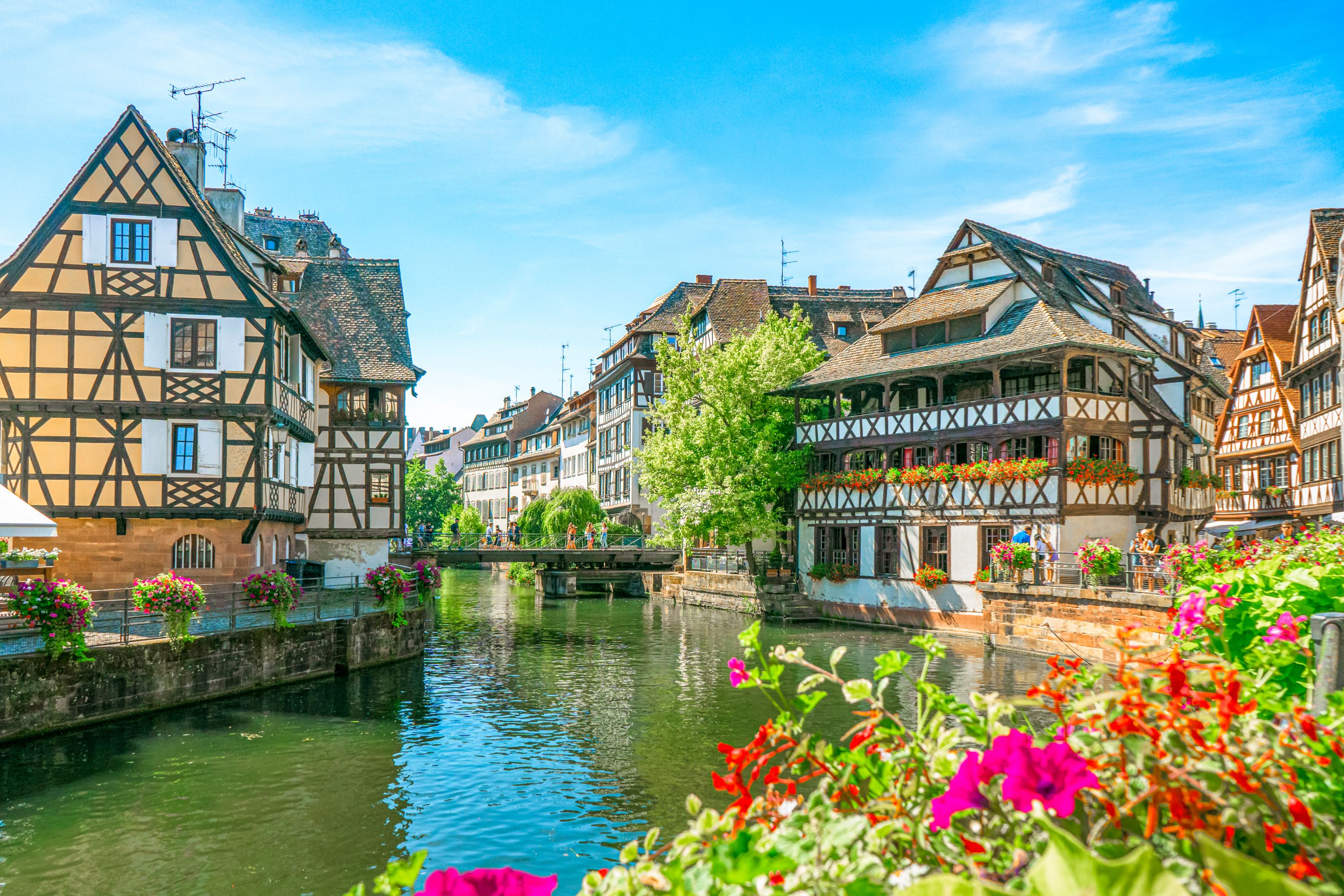 Summer Day in Strasbourg's 'La Petite France'