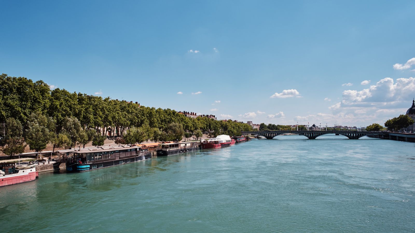 Sunny Day on the River Saone, Lyon