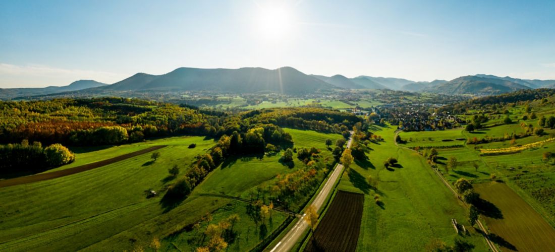 Autumnal Splendor in the Vosges: A Drone's Perspective