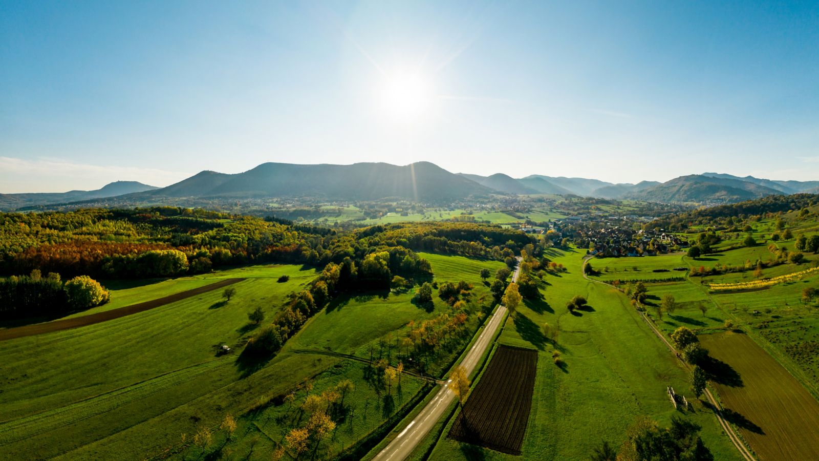 Autumnal Splendor in the Vosges: A Drone's Perspective