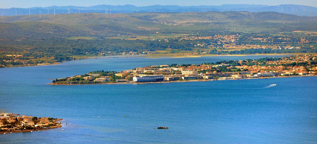 Panoramic View of Sète and the Thau Lagoon