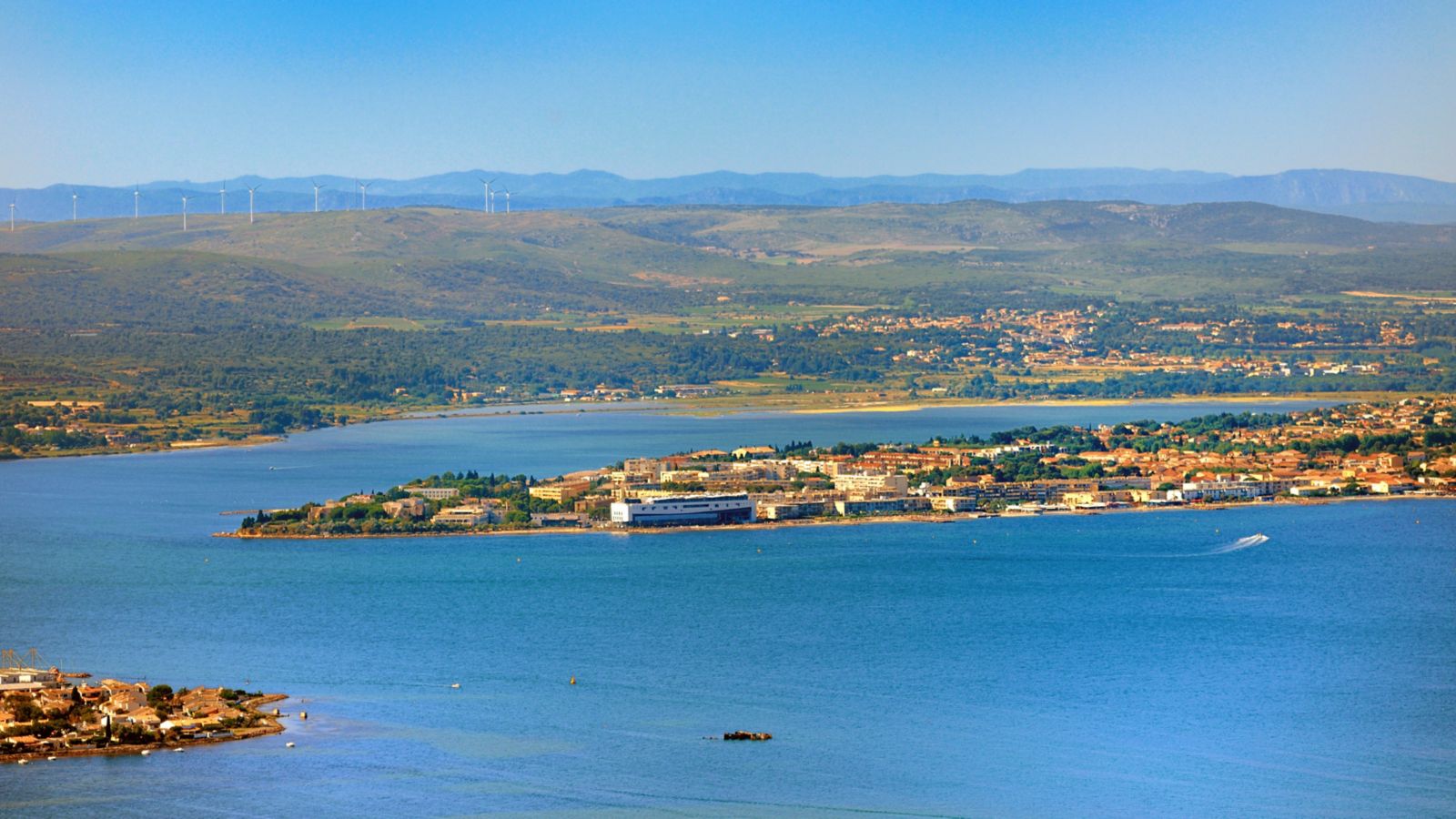 Panoramic View of Sète and the Thau Lagoon