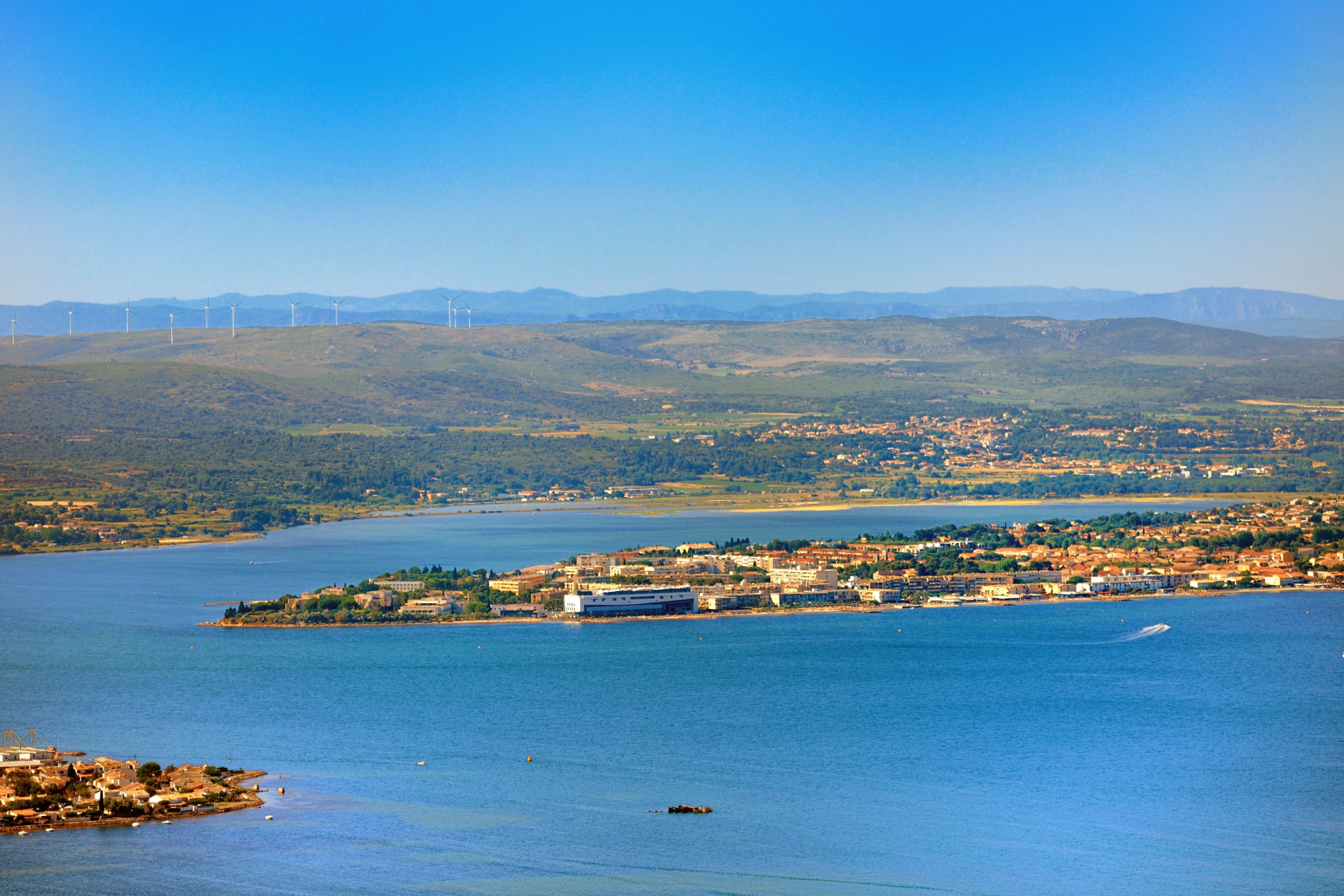 Panoramic View of Sète and the Thau Lagoon