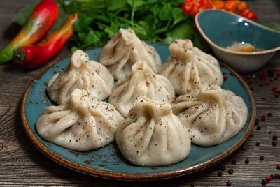 Khinkali dumplings, a popular food in Tbilisi and across Georgia