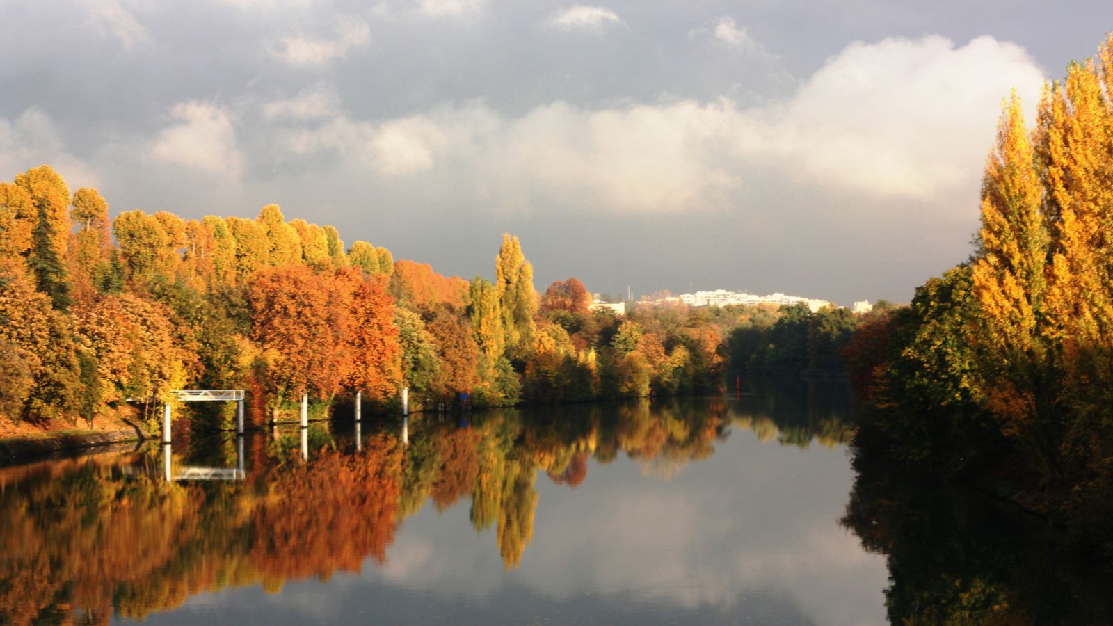 Autumn Reflections on the Marne River