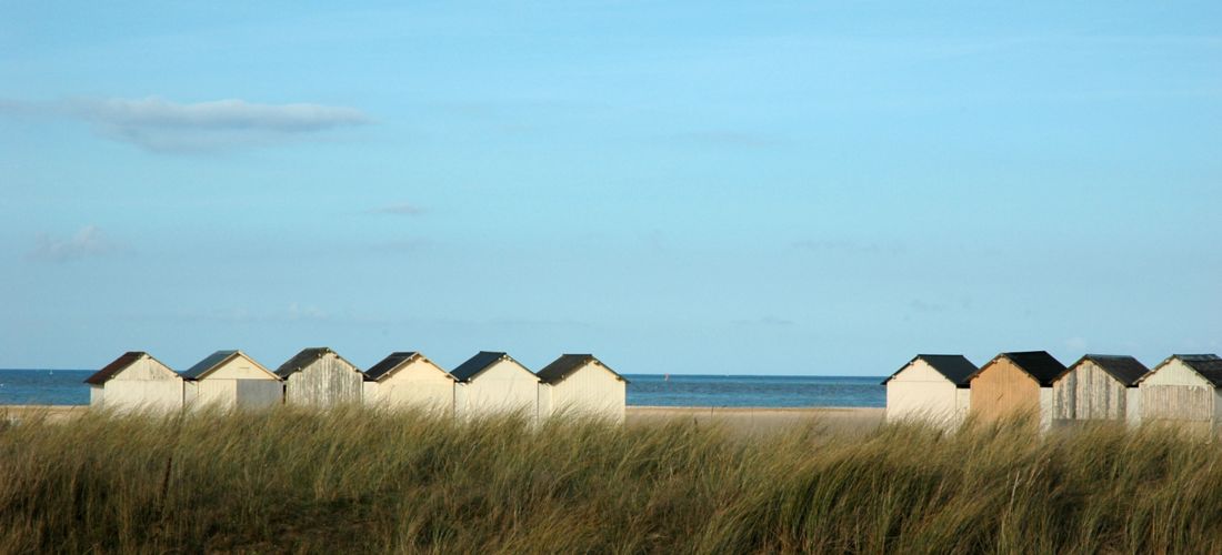 Serene "Cabanons de plage" on a Sunny Beach
