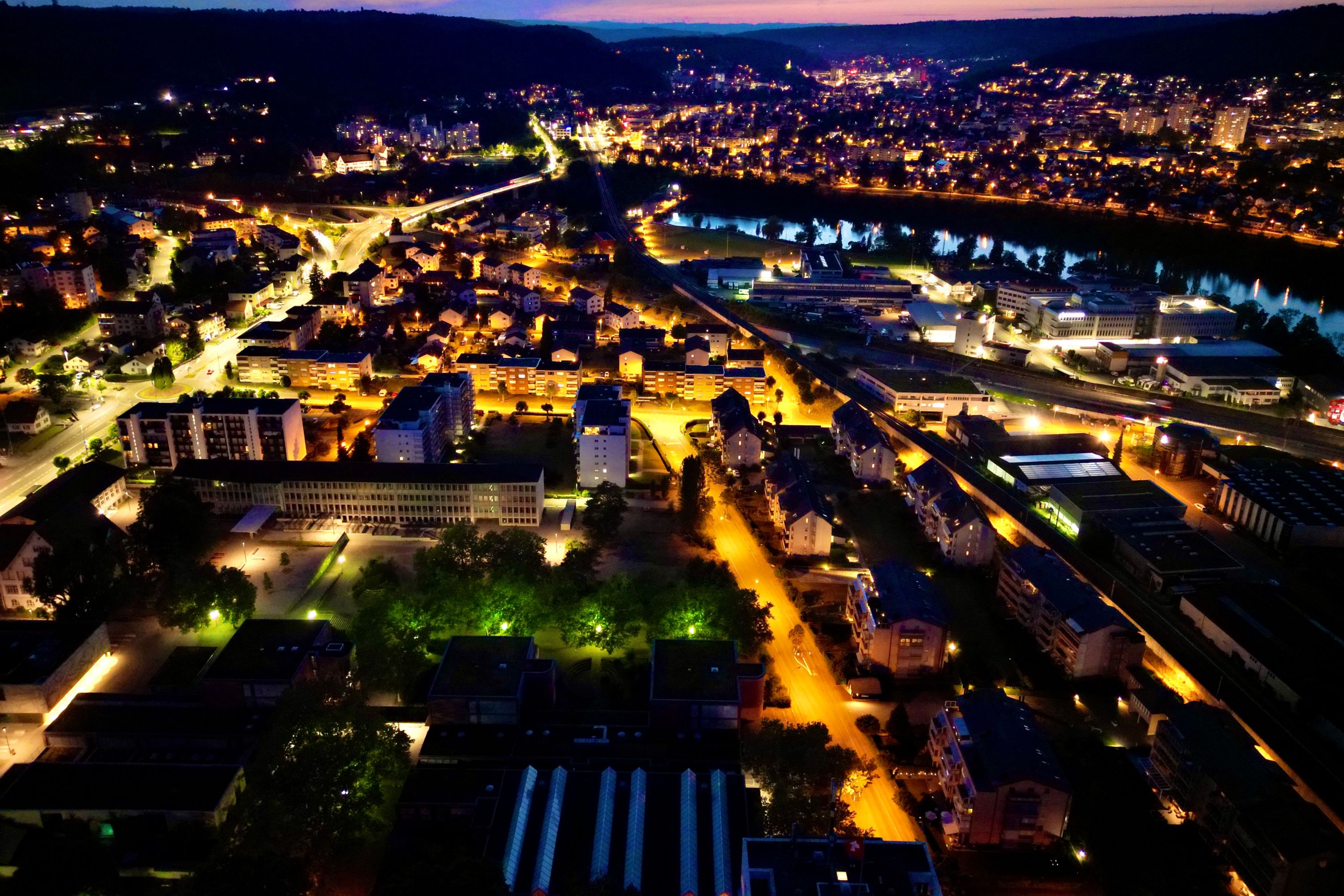 Neuenhof Switzerland at Night