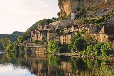 The cliffside village of Beynac in France, home to a dramatic castle