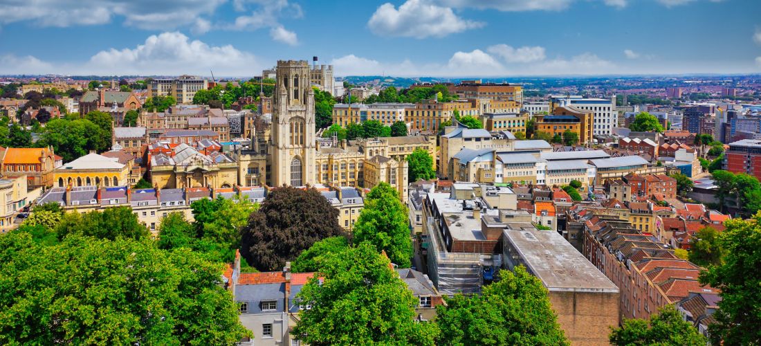 Panoramic View from Cabot Tower, Bristol