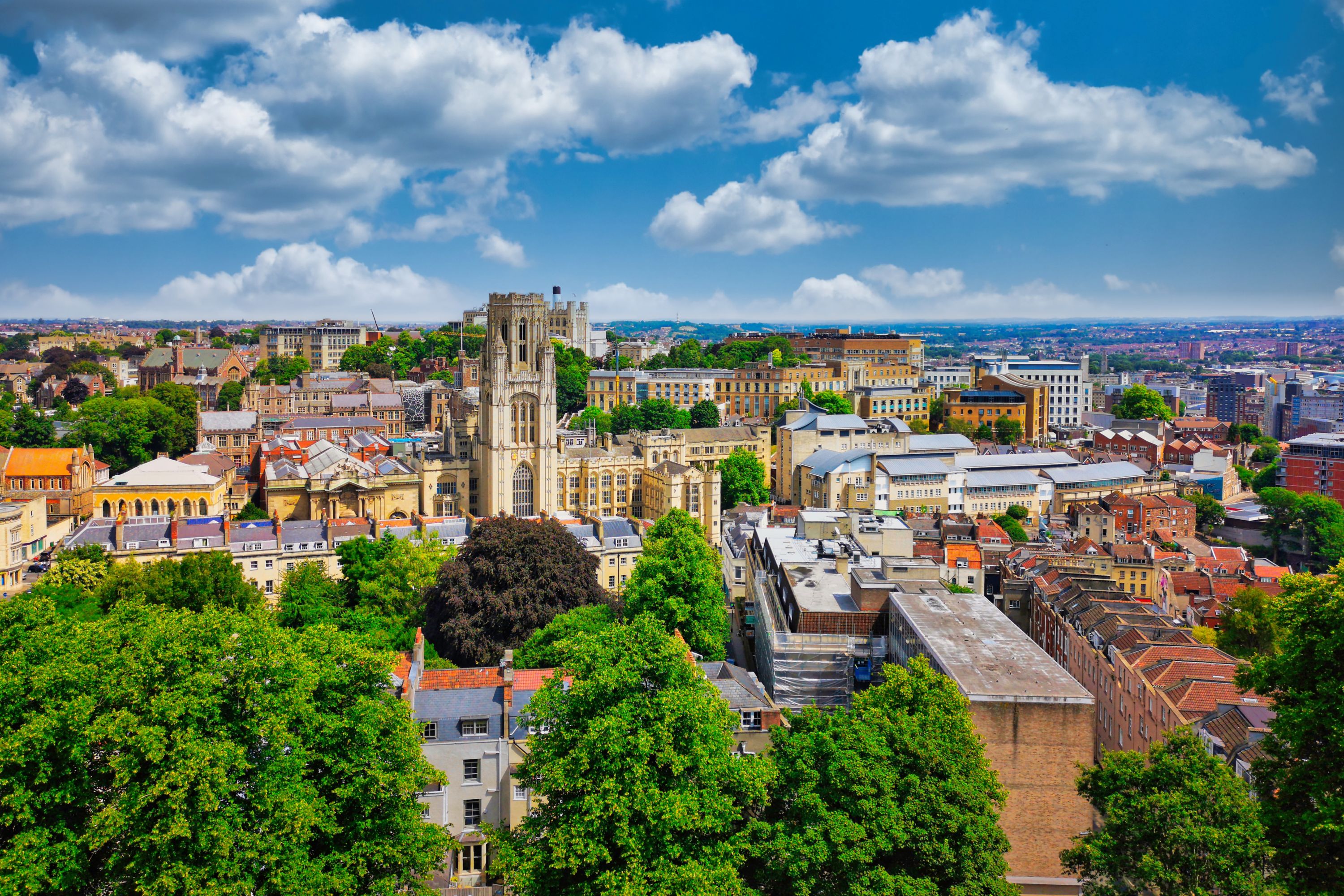 Panoramic View from Cabot Tower, Bristol