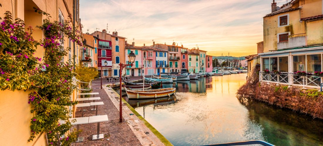 Sunrise over Martigues, the "Provençale Venice"