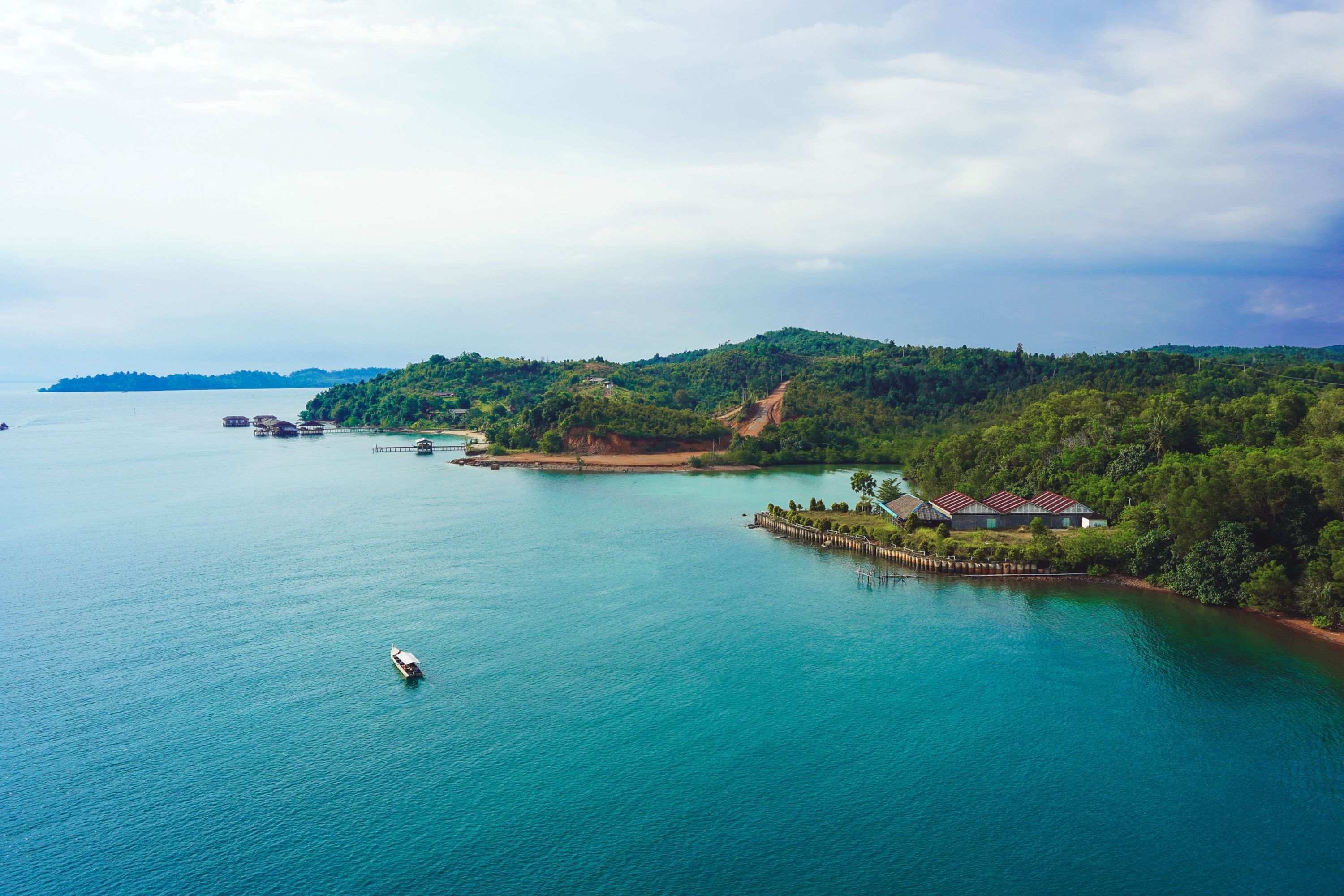 View of the water in Batam, Indonesia
