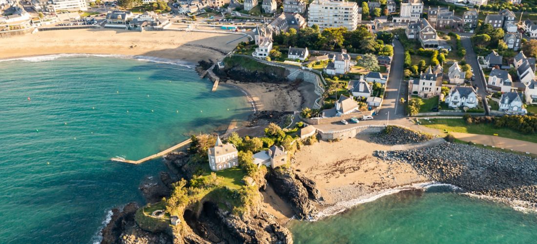 Coastal Town at Sunset: Saint-Quay-Portrieux, France