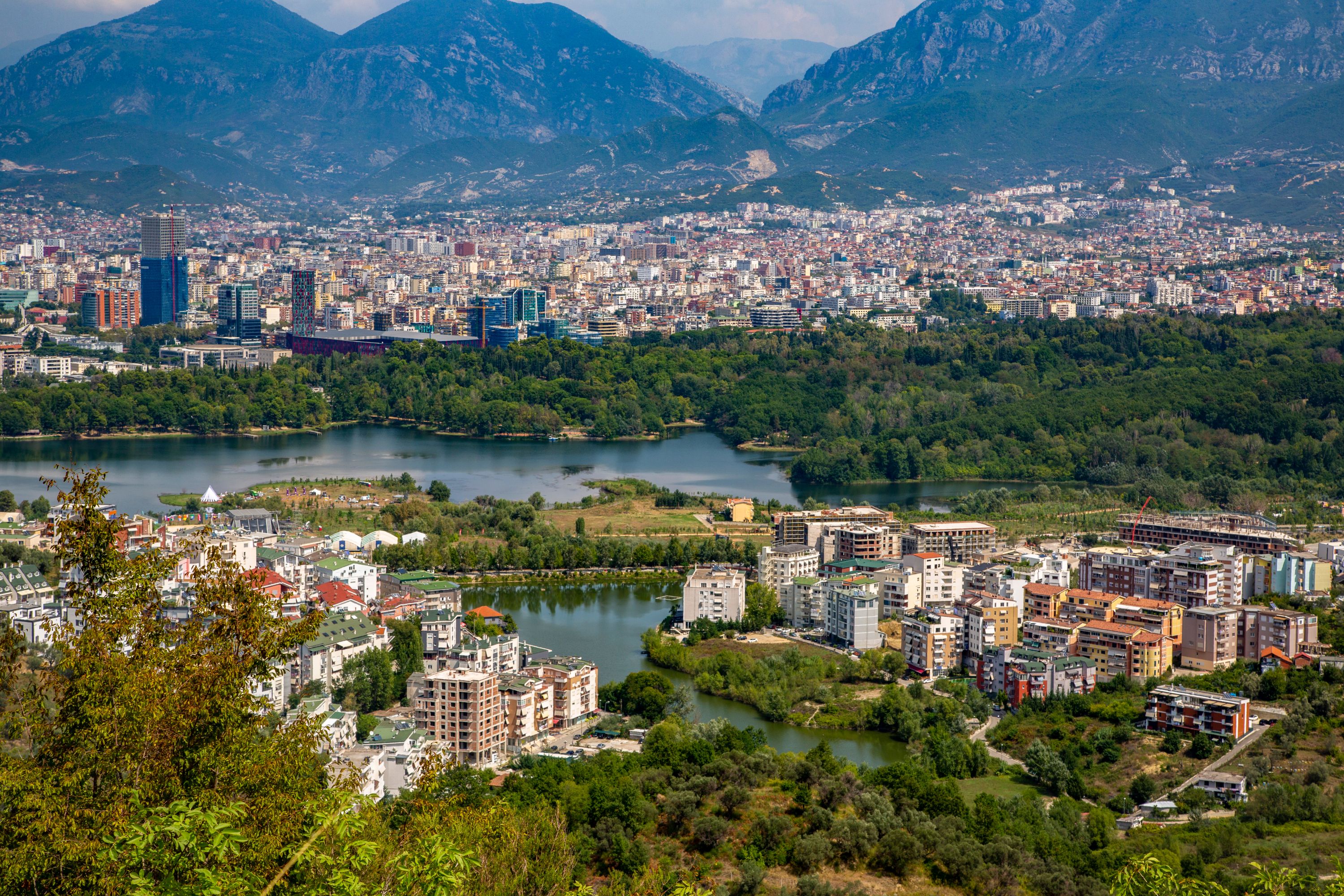 Tirana, Albania: Cityscape by the Sea