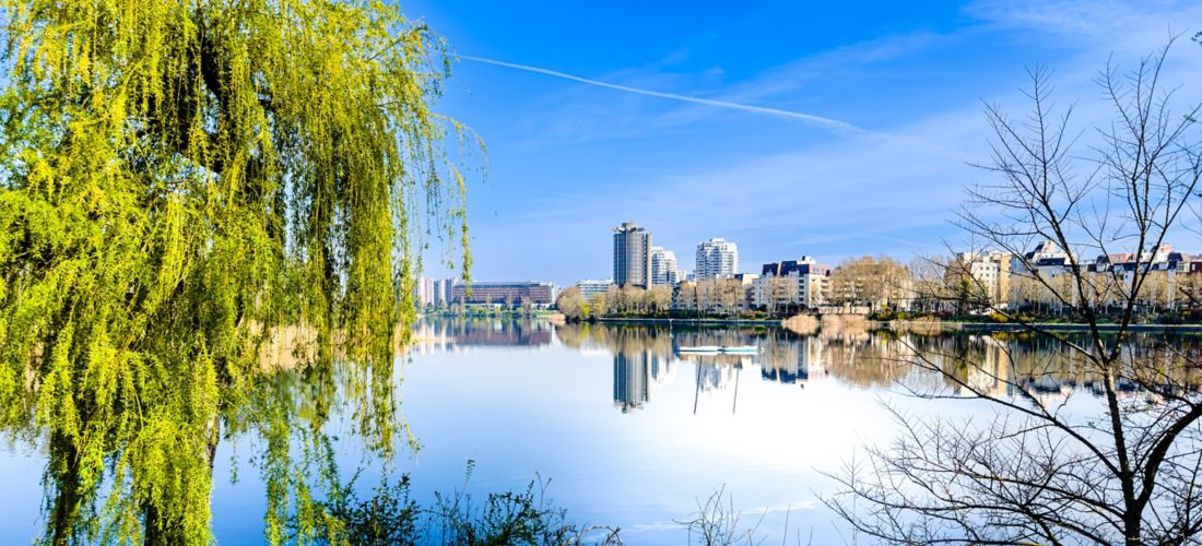 Springtime Serenity at Lake Creteil, Paris