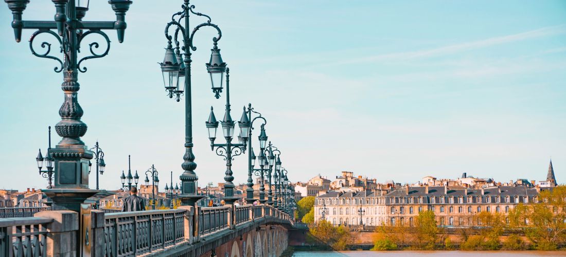 Stroll on Le Pont de Pierre in Bordeaux