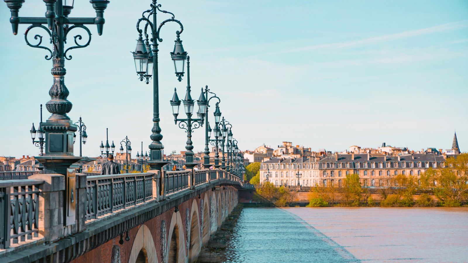 Stroll on Le Pont de Pierre in Bordeaux