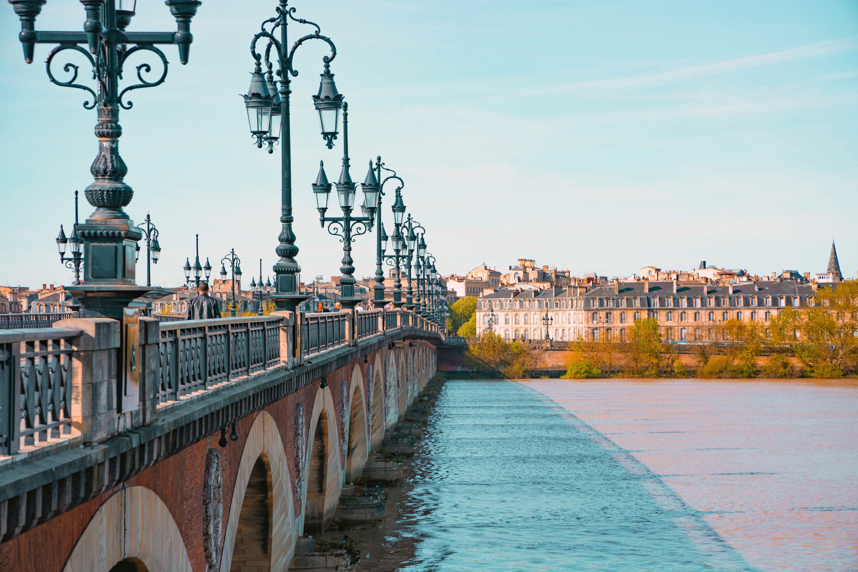 Stroll on Le Pont de Pierre in Bordeaux