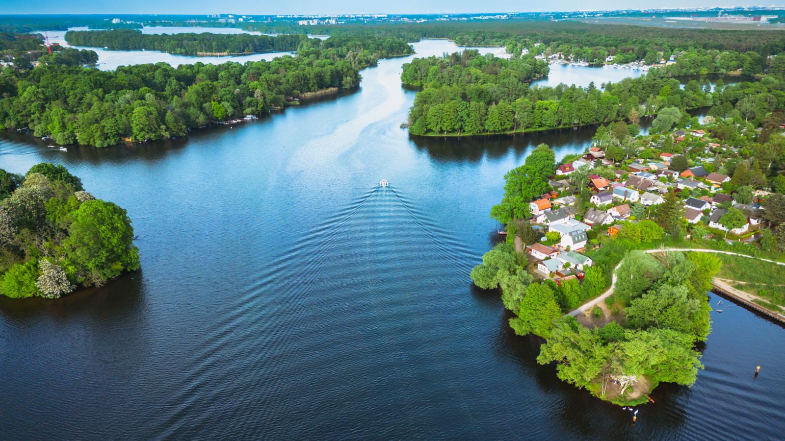 River Havel in Berlin Spandau: An Aerial View