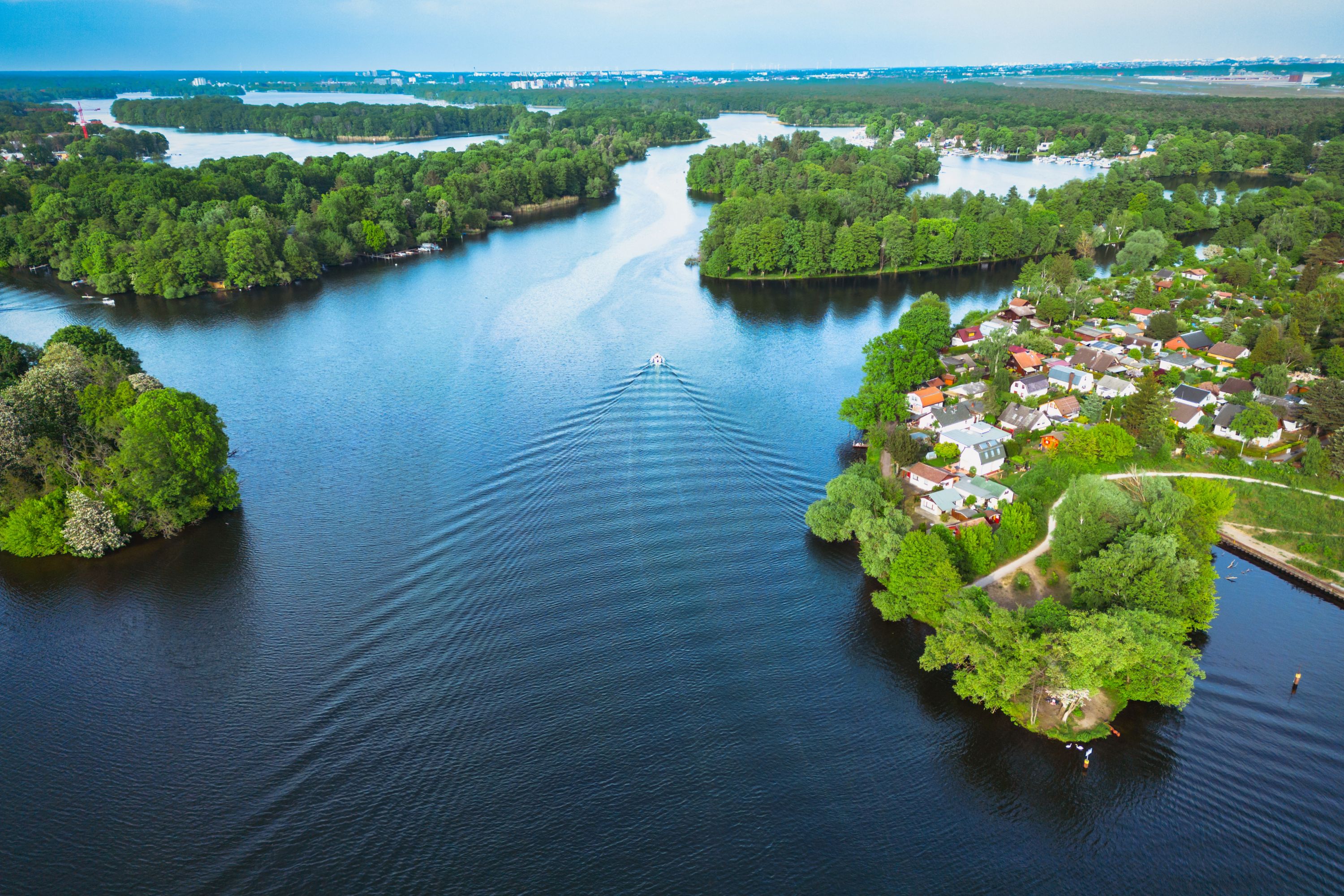 River Havel in Berlin Spandau: An Aerial View