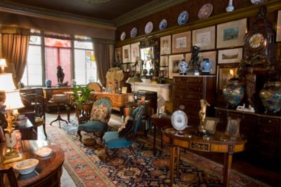 The interior of Sambourne House, London, decorated in the Aesthetic style