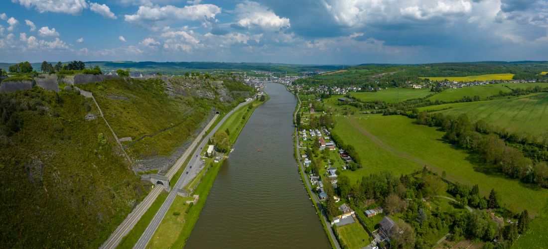 Givet, Citadelle & Meuse River: Ardennes, France