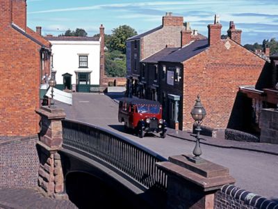 A recreated Victorian street at the Black Country Living Museum near Wolverhampton